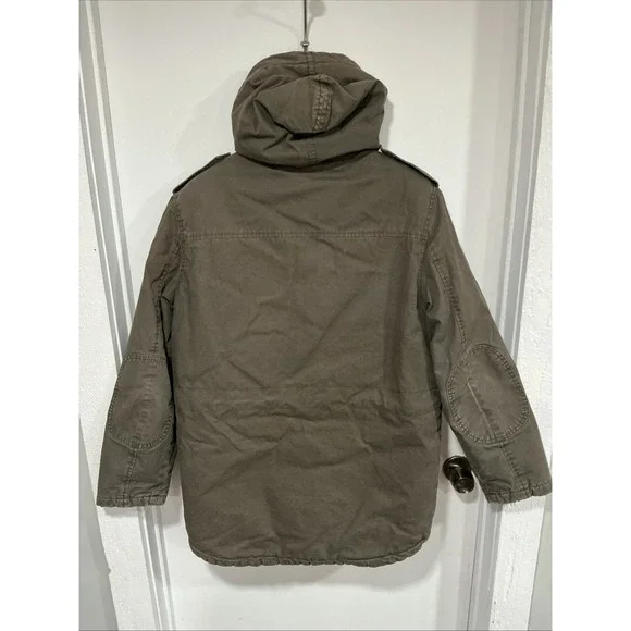 Converse Military Field Jacket, Army Green, Men's Small, Farm Chore Coat, Lined - Picture 9 of 16